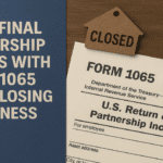 Filing Final Partnership Returns with Form 1065 When Closing a Business