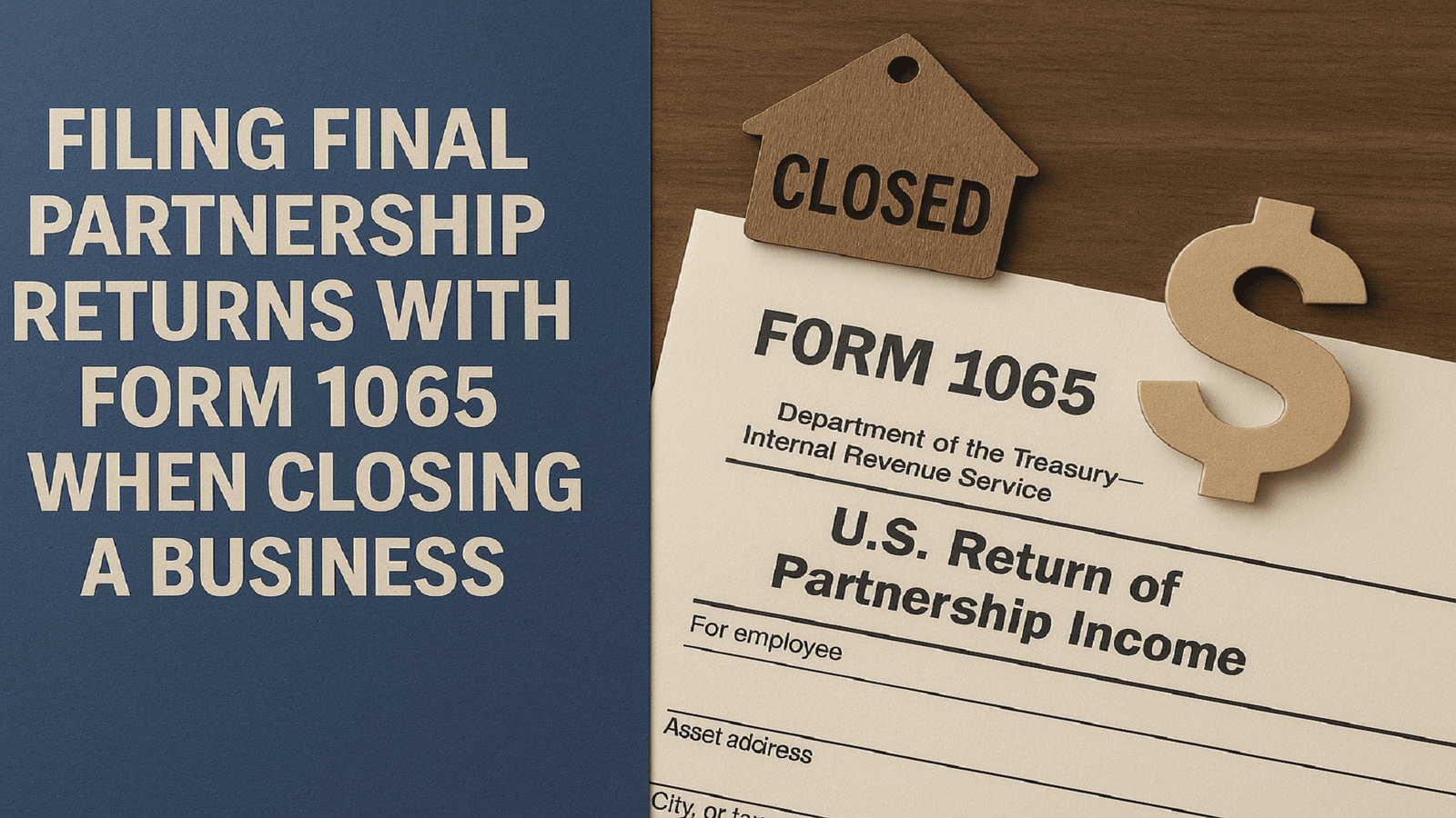 Filing Final Partnership Returns with Form 1065 When Closing a Business