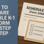 How to Prepare Schedule K1 for Form 1065 Step by Step