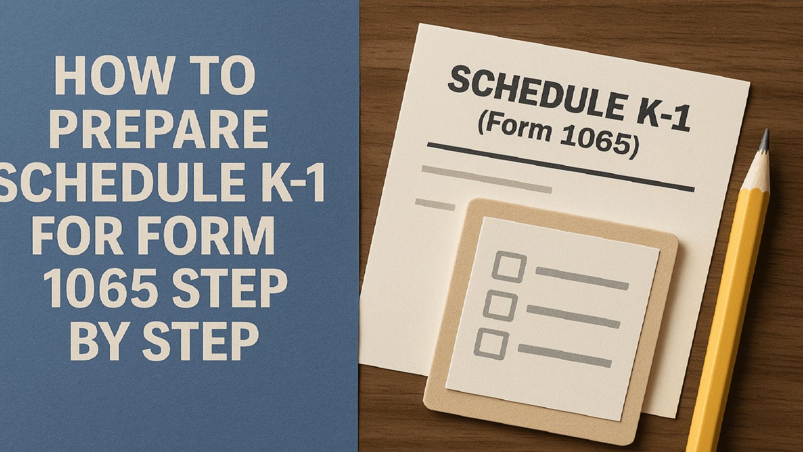 How to Prepare Schedule K1 for Form 1065 Step by Step